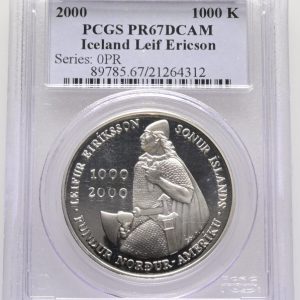 Iceland, 1000 kronur 2000, Sieg 113, KM 37, PCGS PR67 Deep Camero.