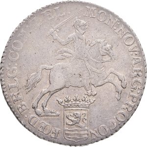Netherlands, Zeeland, Ducaton 1790, KM 57, VF, partly weak strike, lightly cleaned.