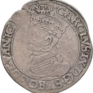 Sweden, Karl IX, 4 öre 1607, Stockholm, SM 60, SMB 65, VF-F,  Ex. Oslo Myntgalleri, auksjon 8, 29.11.2015, nr. 1668, minor striking crack.