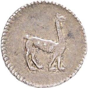 Peru, 1/4 Real 1849, Lima, KM 143.1, EF-VF