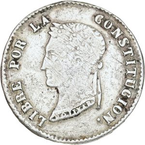 Boliva, 4 Soles 1856 PTS FJ, KM 123.2, VF-F, cleaned.