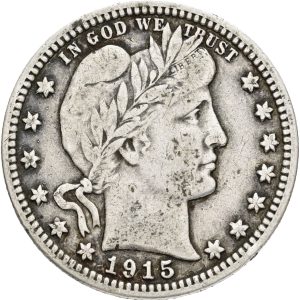 USA, Quarter Dollar 1915, KM 114,VF-F