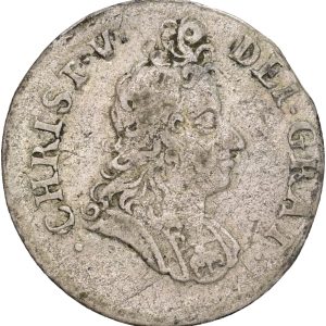 Christian V, Glückstadt, 8 skilling 1695, 'DEI GRAT', Sieg 16.2, H 113, kv. 1/1+-1
