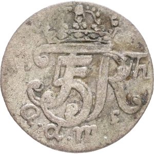 Frederik V, Oldenburg, 4 pfenninge 1762, Sieg 15, H 45, kv. 1, let korr.