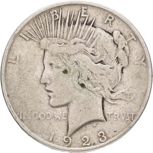 USA, Dollar 1923 D, KM 150, F