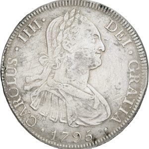 Bolivia, 8 Reales 1795 PTS PR, KM 73, VF corr.