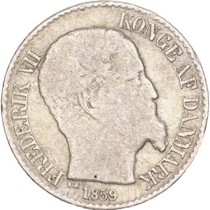Dansk Vestindien, Frederik VII, 5 cents 1859, Sieg 17, H 21, KM 65, kv. 1