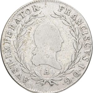 Austria, Franz II, 20 Kreuzers 1809 A, KM 2141, VF