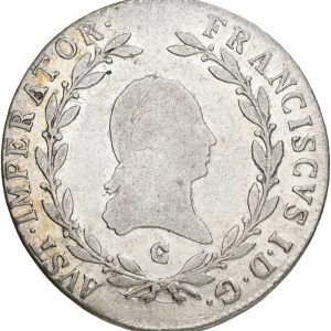 Austria, Franz II, 20 Kreuzers 1809 C, KM 2141, VF