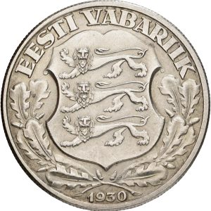 Estonia 2 Krooni 1930, KM 20, UNC