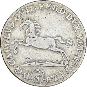 Germany, Braunsweig-Wolfenbüttel, Karl II Wilhelm Ferdinand, 24 Mariengroschen 1800, KM 1033, VF