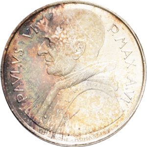 Vatican City, Paulus VI, 500 Lire 1968, KM 107, UNC