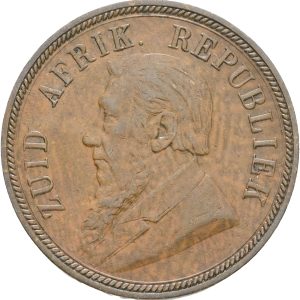 South Africa, 1 Penny 1898, KM 2, EF