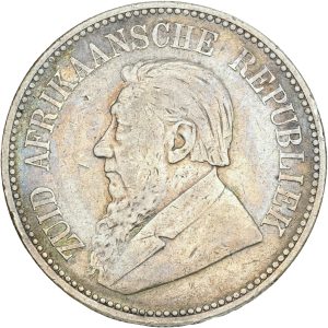 South Africa, 2 1/2 Shillings 1895, KM 7, EF