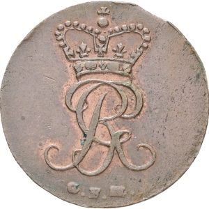 Germany, Braunsweig-Lüneburg-Calenberg-Hannover, Georg III, 2 Pfennig 1804, KM 402, EF-VF
