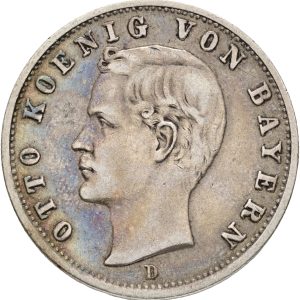 Germany, Bayern, Otto, 2 Mark 1903 D, KM 913, VF