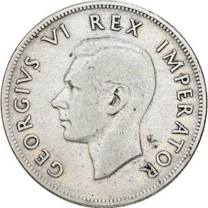 South Africa, George V, 2 1/2 Shillings 1938, KM 30, VF, corr.