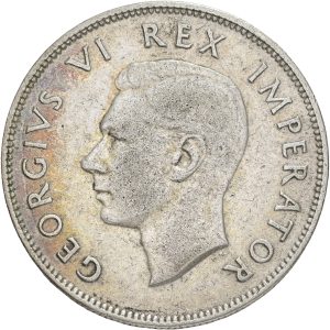 South Africa, George V, 2 1/2 Shillings 1944, KM 30, VF