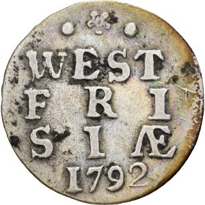 Netherlands, West Friesland, 2 Stuivers 1792, KM 106.2, VF