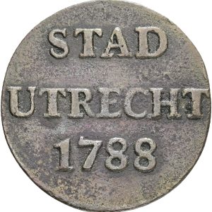 Netherlands, Utrecht, 1 Duit 1788, KM 91, VF