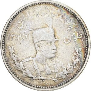 Iran, Reza Shah, 1000 Dinars 1306 (1927), KM 1103, VF