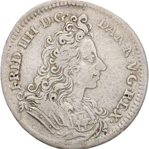 Frederik IV, sølvafslag af tronskiftedukat, Sieg 35, H 2, S 5b, 1+-1