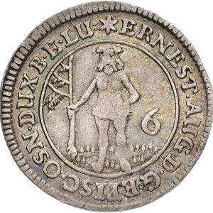 Germany, Braunsweig-Lüneburg-Calenberg, Ernst August, 6 Mariengroschen 1689, KM 258, EF-VF