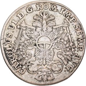 Germany, Hamburg, 8 Schilling 1727, KM 367, VF-F