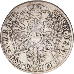 Germany, Hamburg, 8 Schilling 1727, KM 367, VF-F
