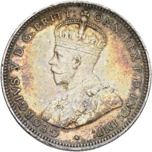 Australia, George V, One Shilling 1917 M, KM 26, VF