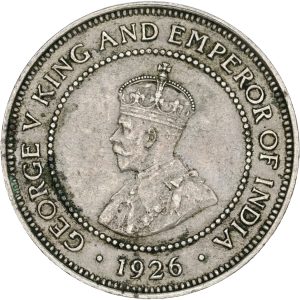 Jamaica, George V, Halfpenny 1926, KM 25, VF