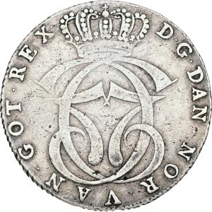 Christian VII, Rethwich, speciedaler 1769, Sieg 36.1, H 8, kv. 1+