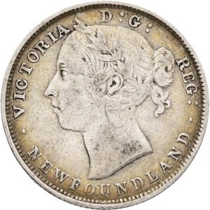 Canada, Newfoundland, 20 Cents 1899, KM 4, VF-F