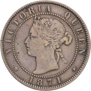 Canada, Prince Edward Island, One Cent 1871, KM VF-F