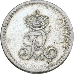 Frederik VI, 8 rigsbankskilling 1819, Sieg 22.3, H 31C, kv. 01-1+