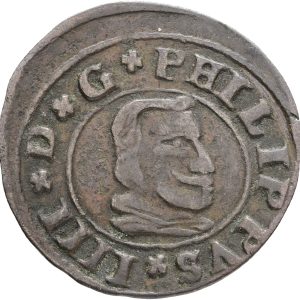 Spain, Philip IV, 16 Maravedis 1664, KM 172.6, VF