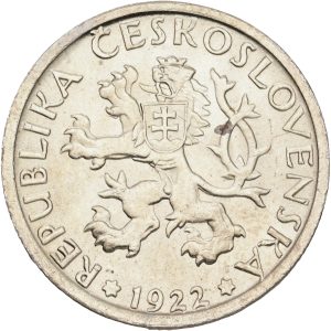 Czechoslovakia, Korun 1922, KM 4, UNC.