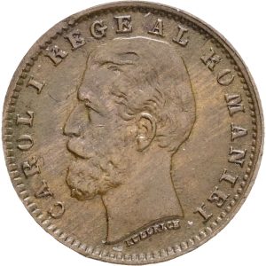 Romania, Carol I, 1 Ban 1900, KM 26, EF