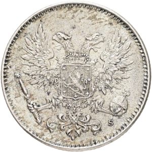 Finland, 50 Penniä 1917, KM 20, EF