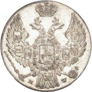 Poland, Nicolas I, 10 Groszy 1840 MW, KM 113a, AU