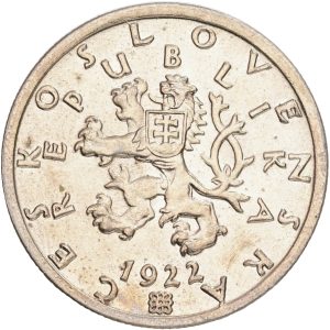 Czechoslovakia, 50 Heller 1922, KM 2, UNC