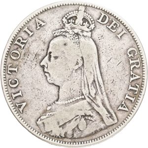 England, Double-Florin 1887, S 3923, KM 763, F