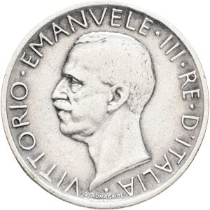 Italy, Vittorio Emanuele III, 5 Lire 1927, KM 67, VF