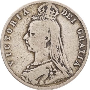 England, Halfcrown 1890, S 3924, KM 764, F