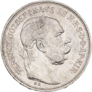 Hungary, Franz Josepf, 2 Korona 1912, KM 493, VF