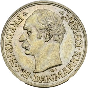 Frederik VIII, 10 øre 1907, Sieg 10.1, H 5, kv. 01, let aftørret på forsiden.