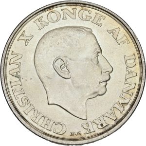 Christian X, 2 kroner 1945, 75 års fødselsdag, Sieg 9, H 7, kv. 0-01