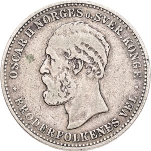 Norge, Oscar II, 2 kroner 1898, NM 26, Sieg 65, kv. 1