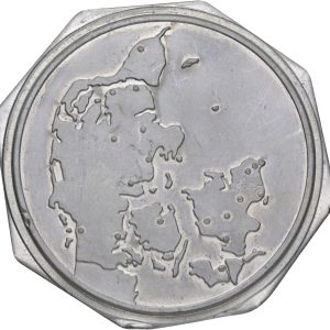 Margrethe II, ensidigt blyafslag af Dansk Møntsamler Union, 1976, Pb, 70 mm, 90,40 g