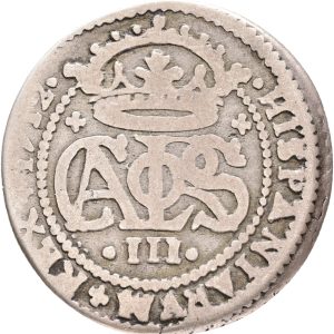 Spain, Carlos III (1705-1714), 2 Reales 1712, Barcelona Mint, KM PT5, F/VG